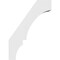 Ekena Millwork 5 1/2-in. W x 20-in. D x 28-in. H Balboa Architectural Grade PVC Knee Brace BRCP055X20X28BOA - alternate 4